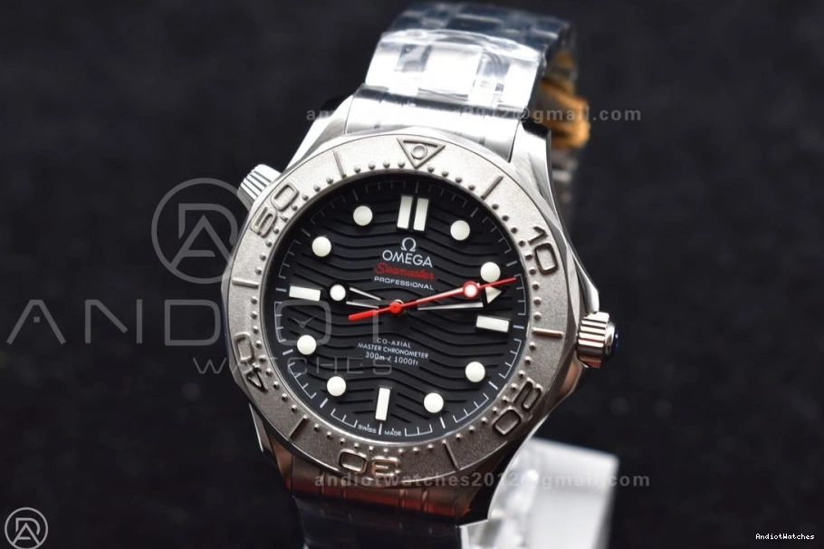 On ModernLook 1:1 300M Black Diver Dial Bracelet A Edition Ceramic SS 1082 Seamaster VSF Black Best 0311